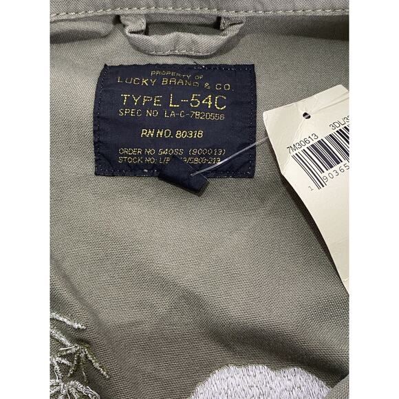 LUCKY BRAND Jacket Adult M TIGER Military FIGHTER BY DAY/LOVER BY NIGHT - Picture 4 of 9